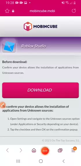 roblox studio download for android